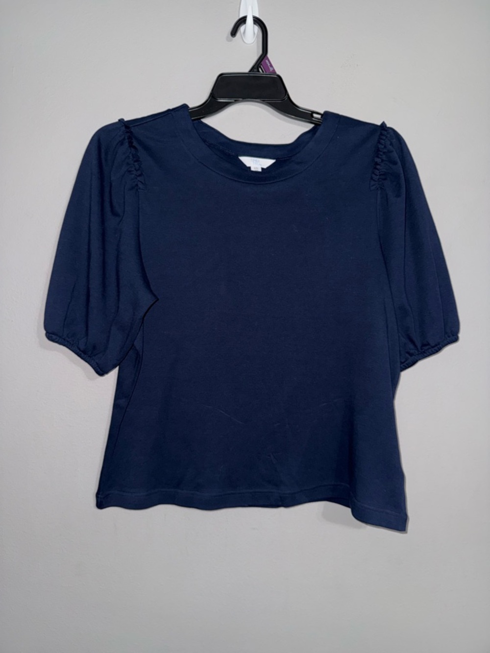 Time and Tru Women’s Navy Puff Sleeve Top XXL BNWT